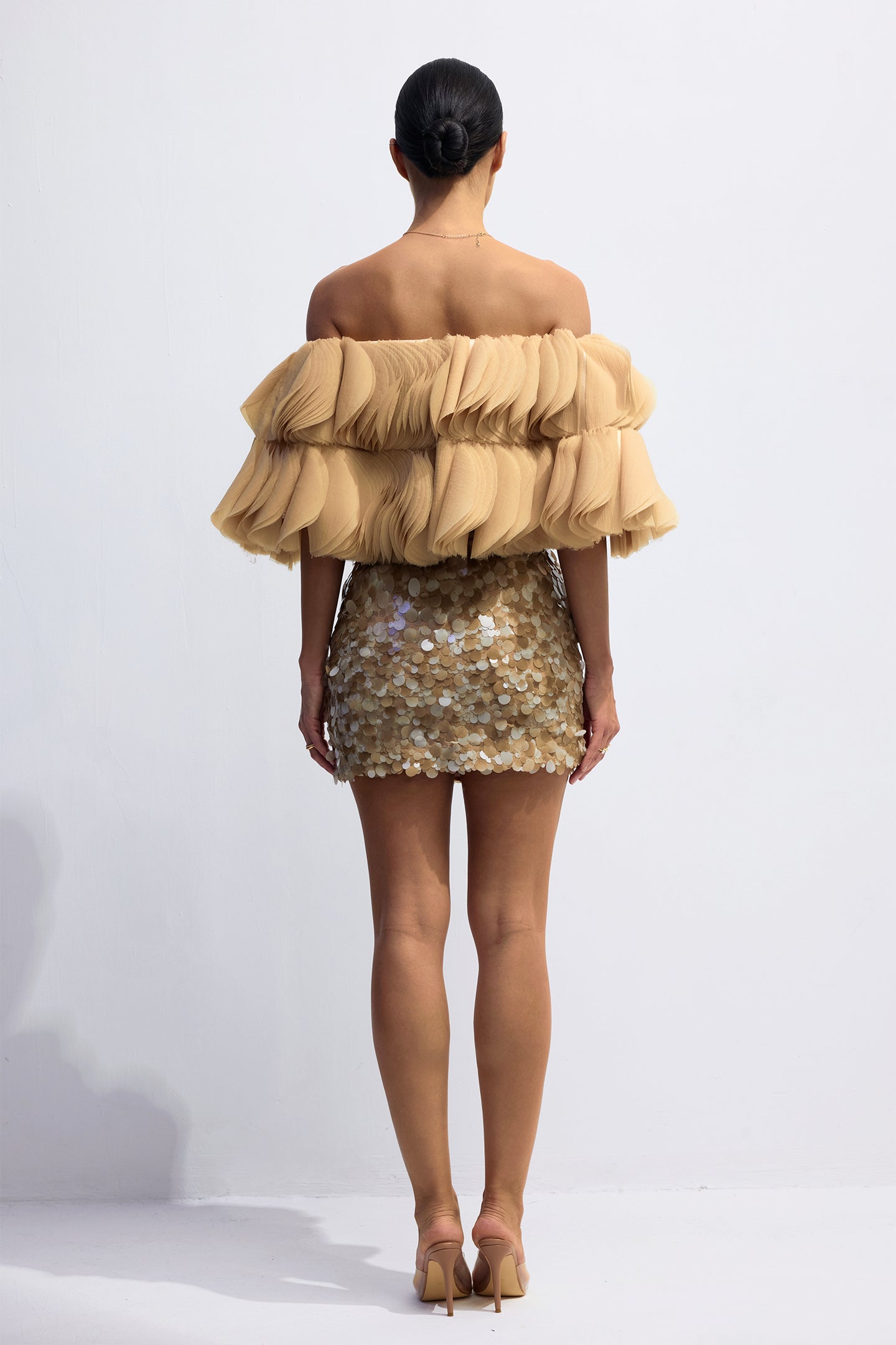 Vania A-line Sequin Mini Skirt