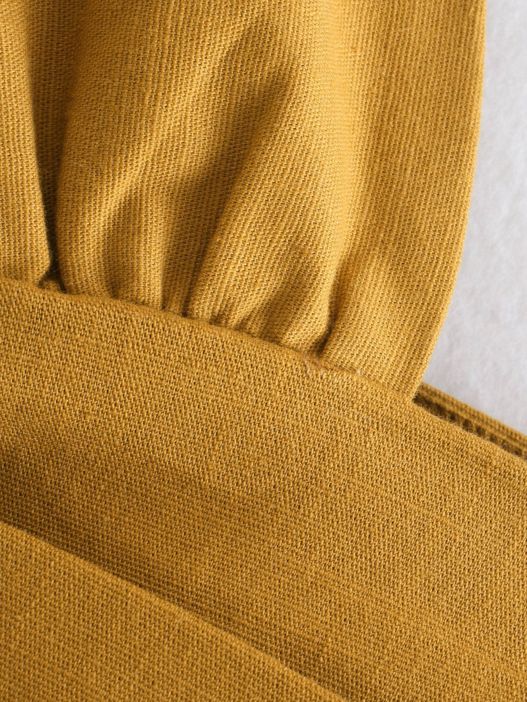 Laura One Shoulder Crop Linen Top
